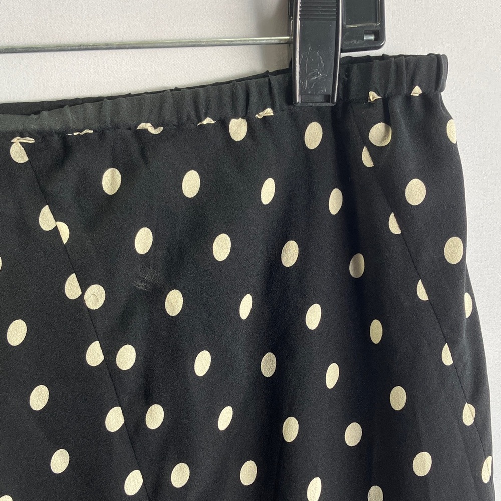 Jones New York Black and White Polka Dot Skater Skirt - Picture 2 of 5